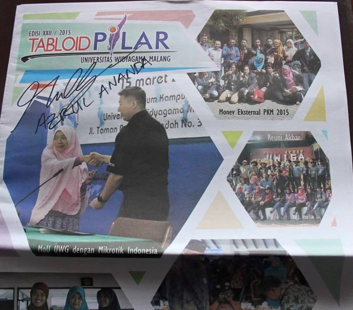 Tabloid Pilar bertandatangan Azrul Ananda