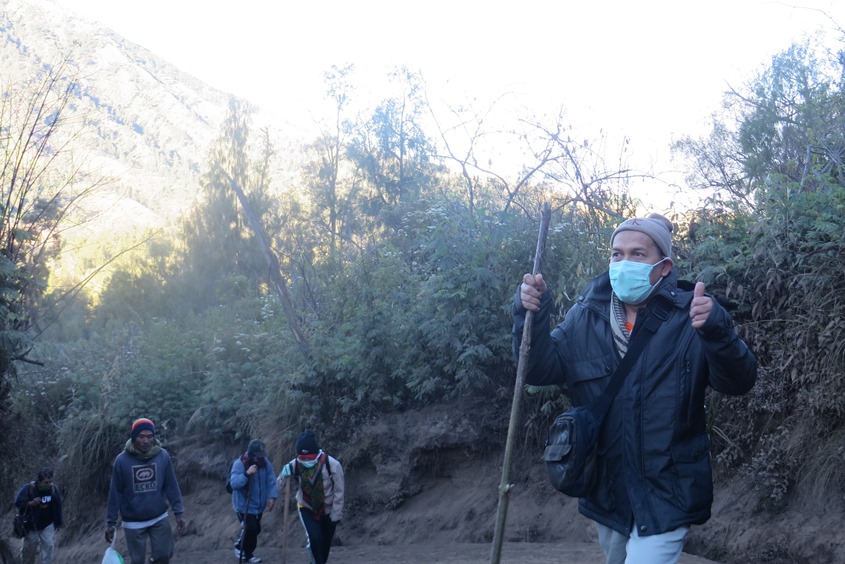 Jalur pendakian ke gunung Ijen (koleksi pribadi)