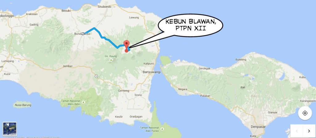 peta kebun blawan (googlemap)