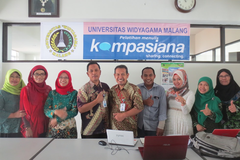 Pelatihan kompasiana di kampus UWG