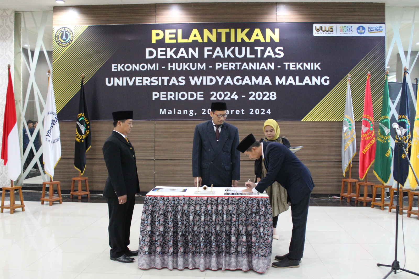 Universitas Widyagama Malang Melantik Dekan Fakultas Baru untuk Masa Jabatan 2024-2028