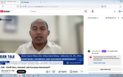 Kupas Tuntas KUHP Baru di IJEN TALK, Dosen FH UWG Tegaskan: Bukan Ancaman Demokrasi