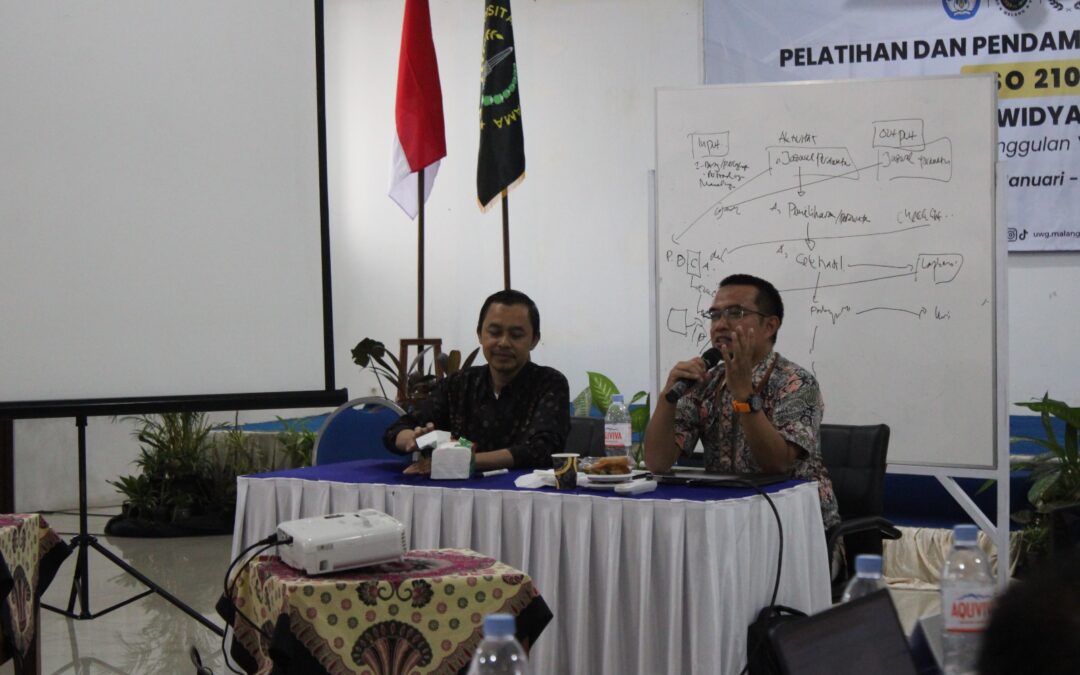 Pelatihan dan Pendampingan Sertifikasi ISO 21001 UWG Malang Hari ke-5 Fokus Penyempurnaan Dokumen SMOP