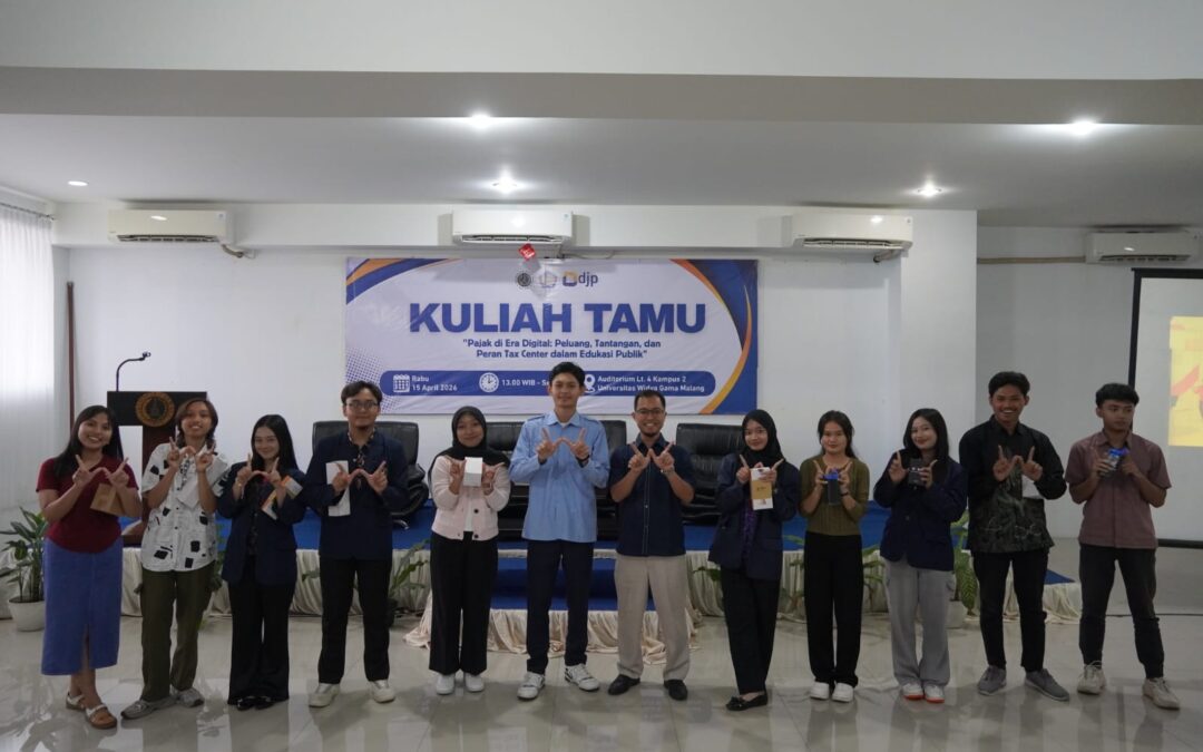 “Pajak di Era Digital: Peluang, Tantangan, dan Peran Tax Center dalam Edukasi Publik” Jadi Sorotan Kuliah Tamu di Universitas Widya Gama Malang