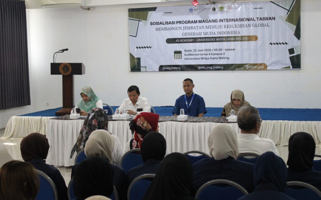 Sosialisasi Magang Internasional Taiwan, UWG Malang Dorong Mahasiswa Raih Pengalaman Global