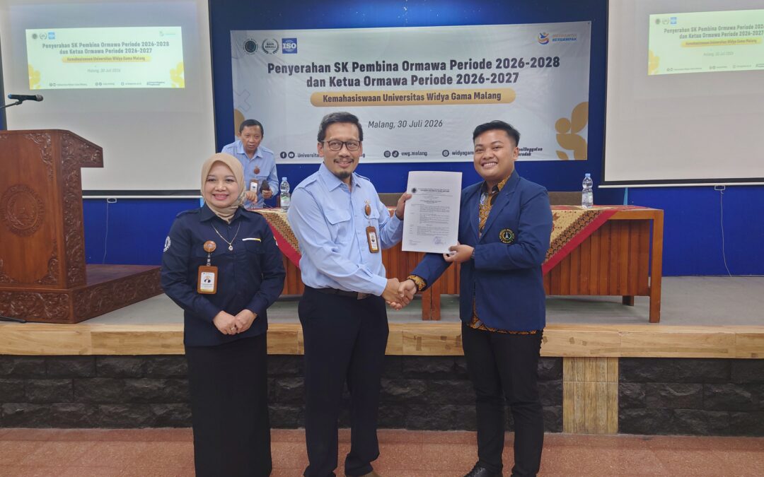 UWG Malang Resmi Kukuhkan Pembina dan Ketua Ormawa Baru, Siap Cetak Pemimpin Mahasiswa Berprestasi dan Berdampak