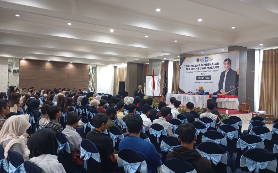“JANGAN MINDER!” Dr. MAC Bakar Semangat Ratusan Maba UWG Malang: 4 Tahun Kuliah Harus Siap Kerja dan Sukses